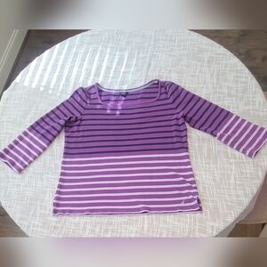 Nautica 3/4 Sleeve Knit Top